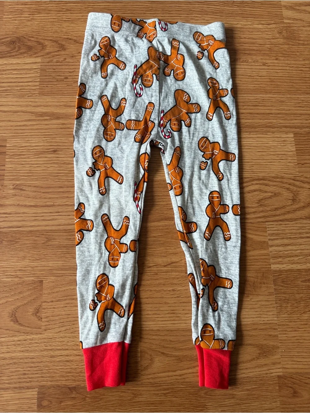 Old Navy Kids Gingerbread Print Pajama Bottoms Bundle of 4